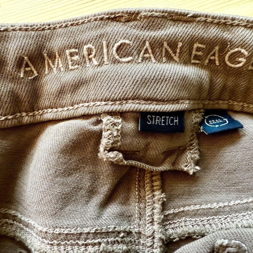 American Eagle wide leg brown/tan jeans - Picture 7 of 9